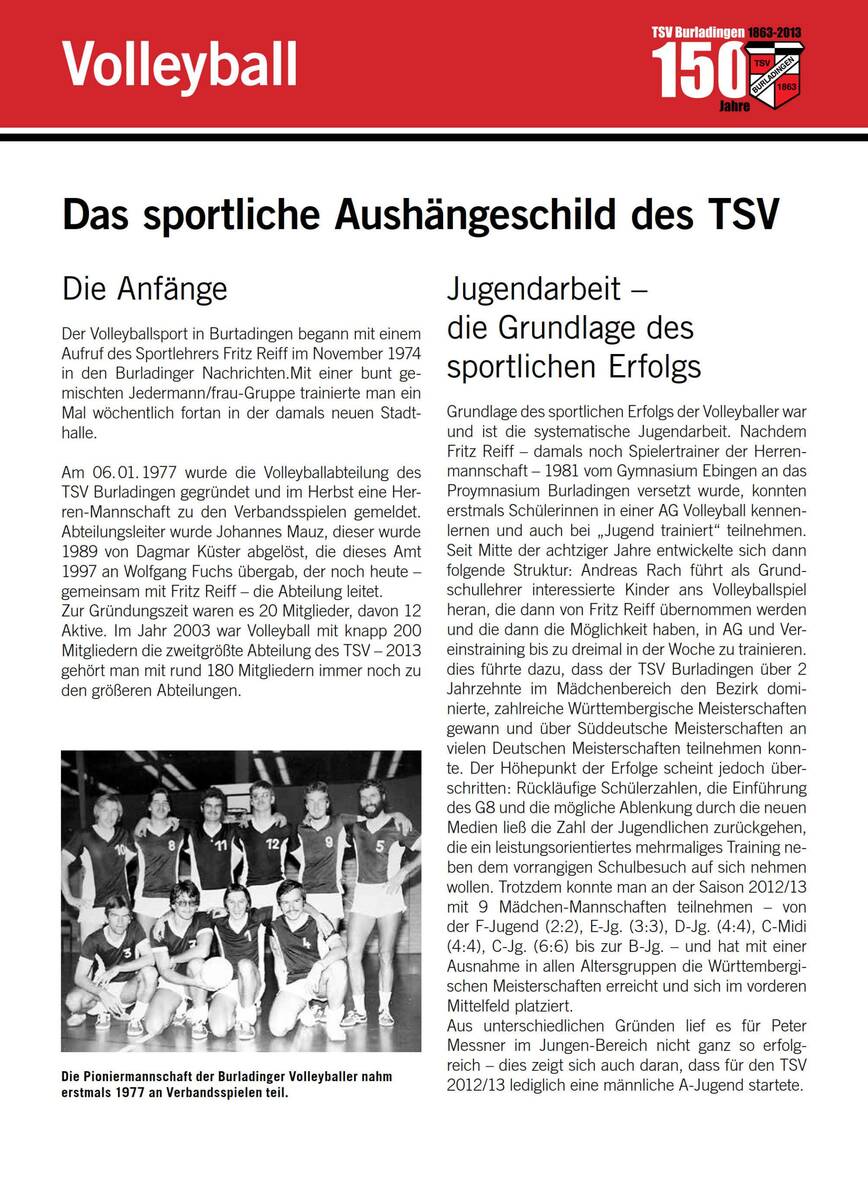 Abteilungsgeschichte Volleyball 1